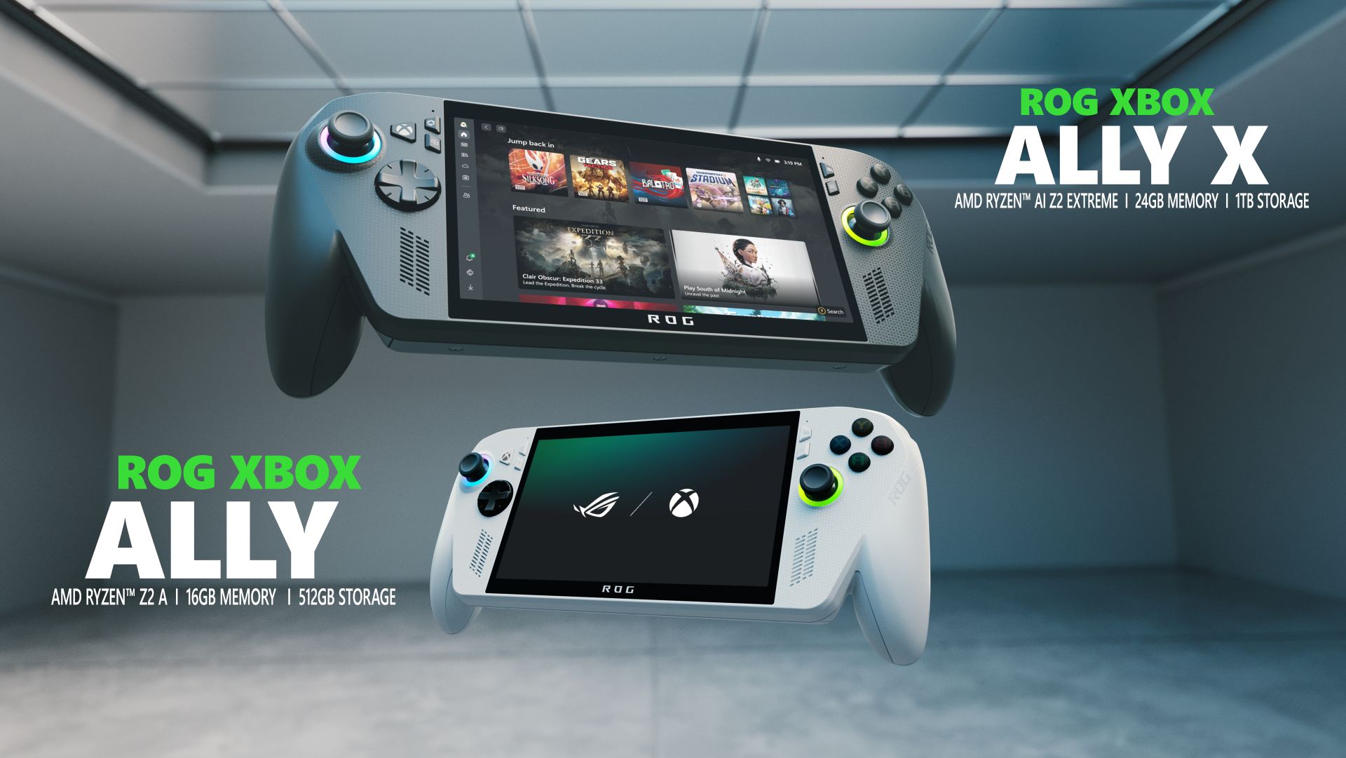 Microsoft Unveils ROG Xbox Ally Handheld PCs